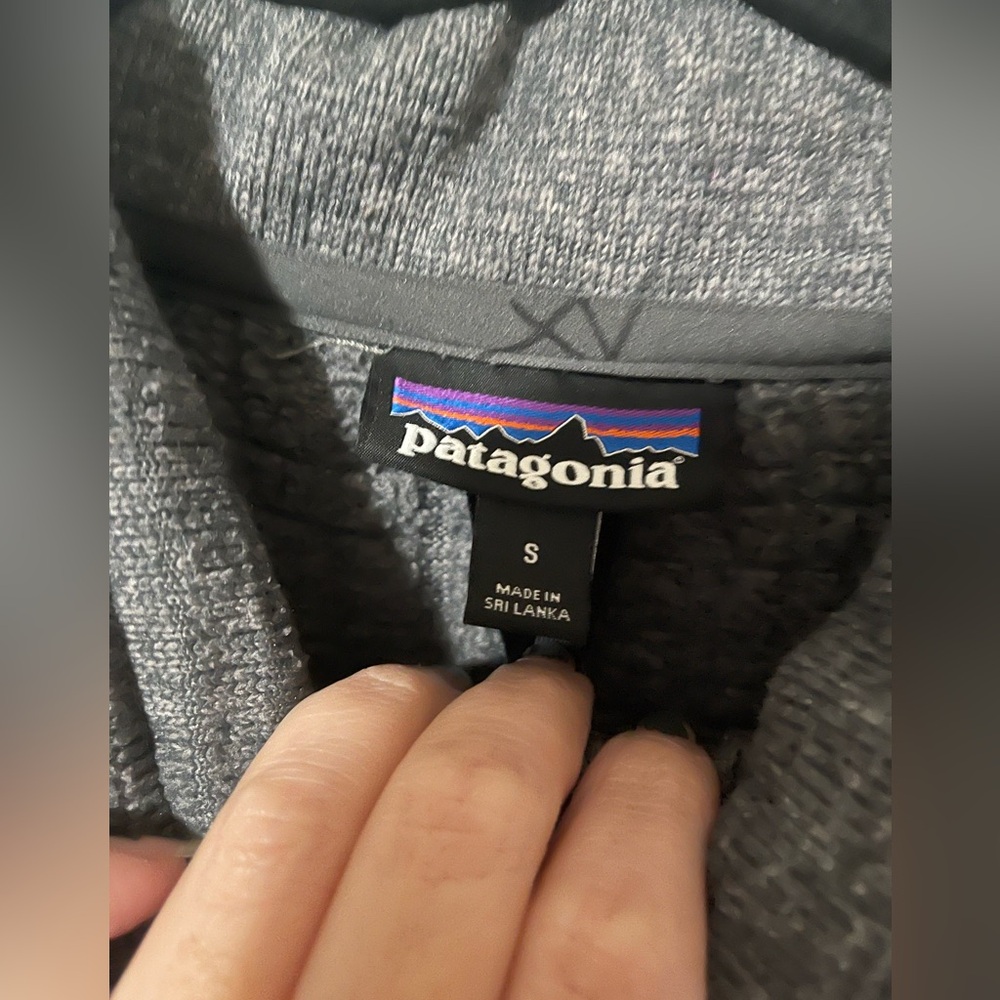 Patagonia sweater coat full zip gray knee length jacket - Picture 3 of 4